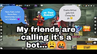 MY FRIENDS ARE CALLING IT'S A BOT...🤬.... Let's play 2 vs 2 who will win...⁉️