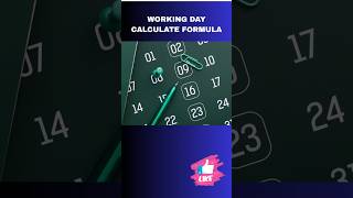 WORKING DAYS CALCULATE SAT/ SUN OFF #vibehub #ytshorts