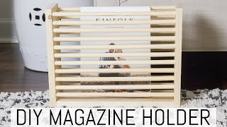 How to Make a DIY Magazine Holder | Beginner Woodworking Project