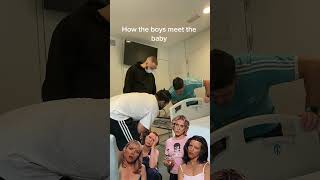 How the boys come to meet the baby 😂 SEO: visiting the baby at the hospital | newborn stage