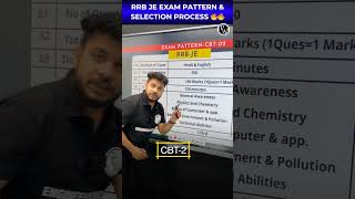RRB JE Exam Pattern & Selection Process In one Minute🔥🔥 #Shorts #PW