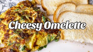 Cheesy Omelet / Easy recipe for Omelette انڈے کا چیز آملیٹ