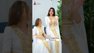 Mother Daughter Matching Dress | White & Gold Gown Look | Elegant Ethnic Fashion #shorts