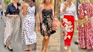 ITALIAN SUMMER FASHION 🇮🇹SUMMER DRESSES & POLKA DOTS IDEAS  MILAN STREET STYLE #vanityfair
