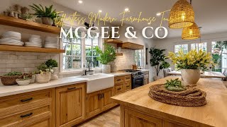 Effortless Modern Farmhouse Tour with McGee & Co    Warm Neutrals & Rustic Wood