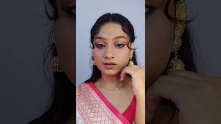Classic Bengali Treditional Eye look ✨ || #kajal #makeup #ashortaday #smudgekajal