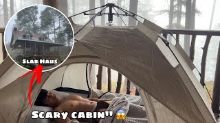 "We slept in a scary cabin." 😱Bokod, Benguet ( Slab Haus )