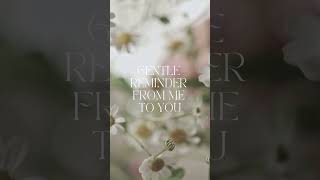 Gentle reminder from me to you: learn how to listen to your intuition…