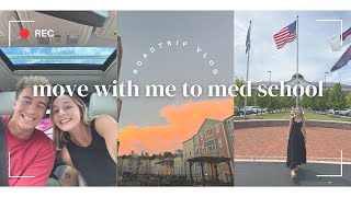 road trip vlog | MOVE WITH ME TO MED SCHOOL
