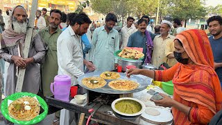 50 Rs/- FEMALE Paratha😱 ROADSIDE Breakfast | VEG Non Veg PARATHA Recipe |CHEAP Street Food In LAHORE