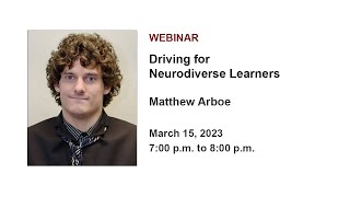 Driving for Neurodiverse Learners