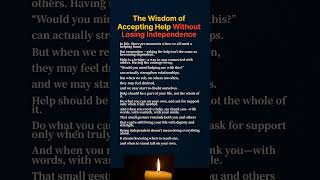 Accept Help, But Hold on to Your Independence #inyour60s #healthandwellnessforseniors #inyour70s