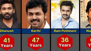 Real Names and Age of Famous South Indian Actors | Famous South Indian Actors 2025