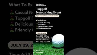 Topgolf Networking Event on Tuesday, July 29th #cfainstitute #dallastexas #financeprofessionals