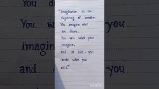 Best handwriting Quote | #shorts