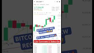 BITCOIN HITS NEW RECORD🤯😱 ALL TIME HIGH🔥#bitcoin #cryptocurrency #crypto #bitcoinnews #trending