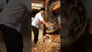 man cuts snake.#shorts
