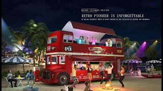 KNIGHT Double Decker Catering Bus Big Food Stand For Sale