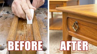 Thrift Store Score! | Refinishing Solid Walnut Mid Century Tables | Furniture Restoration