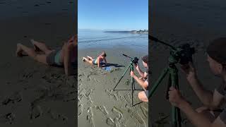 Insane hearts on the beach photo idea 🏖️ ♥️ #creativephotography #photoideas #photography