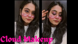 Cloud Makeup | Creative Makeup|Pink and white makeup | Easy Makeup ideas|Fantasy makeup |Divea Lulla