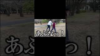 ２人で跳び箱をしたら…②　#shorts