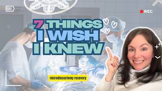 Microdiscectomy Recovery | discectomy surgery experience