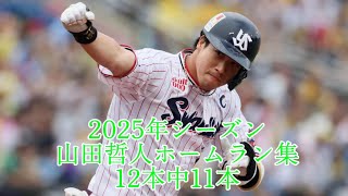 2025年シーズン山田哲人ホームラン集12本中11本