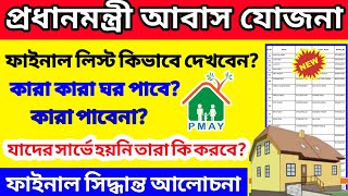 প্রধানমন্ত্রী আবাস যোজনা নতুন লিস্ট 2022। Pradhan Manttri Awas Yojona New List 2022 | Pm Awas Yojona