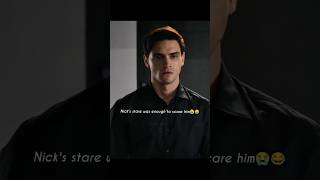 Nick's stare was enough to scare Michael 😂😭 Gabriel Guevara and Javier Morgade in Culpa Tuya 💙