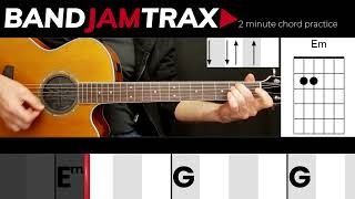 2 Minute Chord Practice - G Em | EASY GUITAR LESSON | Scrolling Chords