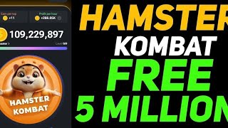 Hamster kombat Free 5 million Trick 😍 Hamster kombat Combo card | Real crypto loot