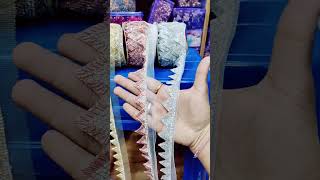 maggam laces //lace wholesale shop in Hyderabad #sareelace #blouselace #begumbazar