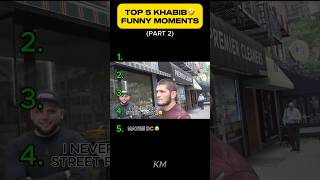 Best 5 Khabib's funny Moments😂 (PART 2) #shorts #youtubeshorts #khabibnurmagomedov #funnymoments