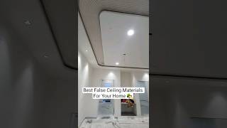 Best False Ceiling Materials For Your Home 🏡✨. #interiordesign  #interiortips #falseceiling