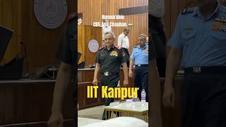 CDS Anil Chauhan at IIT Kanpur  #iitkanpur #indianarmy #indianairforce #indiannavy #iit #techkriti25