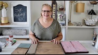 Sign Making 101 Class Introduction
