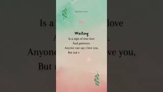 Could Waiting Be The Secret To A Lasting Relationship? 🥰 Love Quotes #shorts