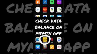 this is how to check your data balance on your MTN mobile App. the App is My MTN NG. #checkdata