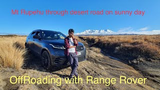 Travelling through Desert road on sunny day to Mt Rupehu #TravellingTuesday