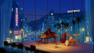 it's 1940s with oldies playing in another room for relaxation | vintage jazz on a rainy night
