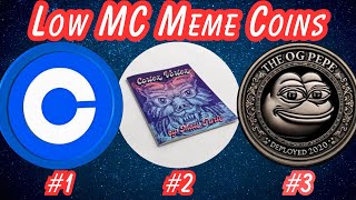 Exploring 3 very low cap meme coins