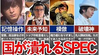 【SPEC考察】一番ヤバいのは誰の能力？現実にあったら危険度MAXなスペックたち