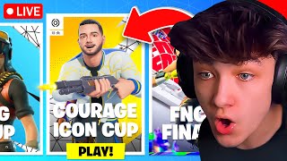 🔴LIVE! - FORTNITE COURAGE TOURNAMENT! (Free Skins Early)