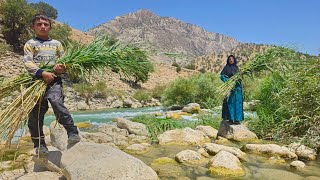 Nomadic Orphaned Mother and Son Survive Using Nature in Mountains and by the River