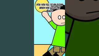 POV: you fell to an ocean when you go to the beach #shorts #beach #ocean #memes #scratchanimation