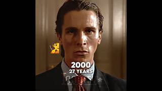Christian Bale evolution from 2000 to2024 #christianbale #americanpsycho #batman #goviral #evolution