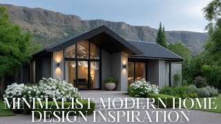 Elegant Modern Farmhouse Exterior | Minimalist Modern Home Design Inspiration