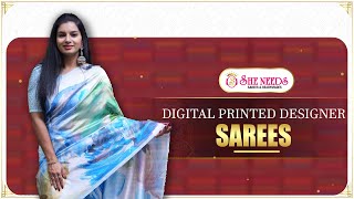 Digital Printed Designer Sarees at She Needs Saree World | Latest Trendy Saree Collection 2025