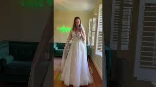 Wedding dress shopping! Loved this dress but it wasn’t the one #weddingdress #weddingdressshopping